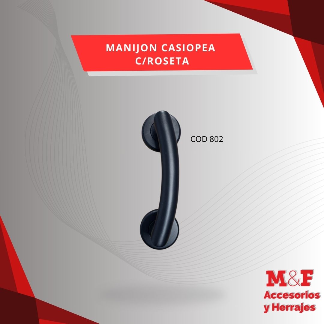 Manijon Casiopea con Roseta Negro Sidañez 