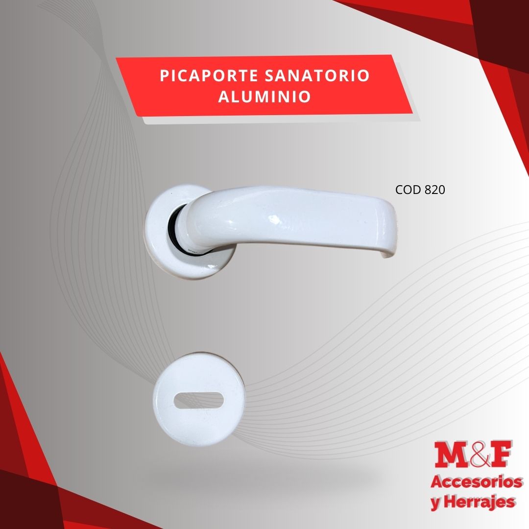 Picaporte Sanatorio Doble Balancin Alum Sidañez