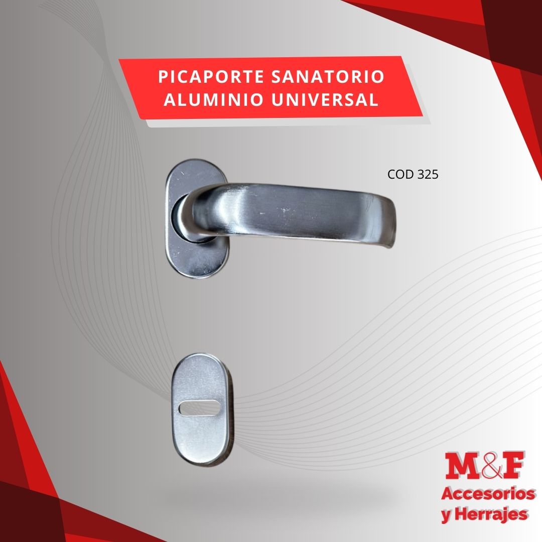 Picaporte Sanatorio Doble Balancin Alum Sidañez