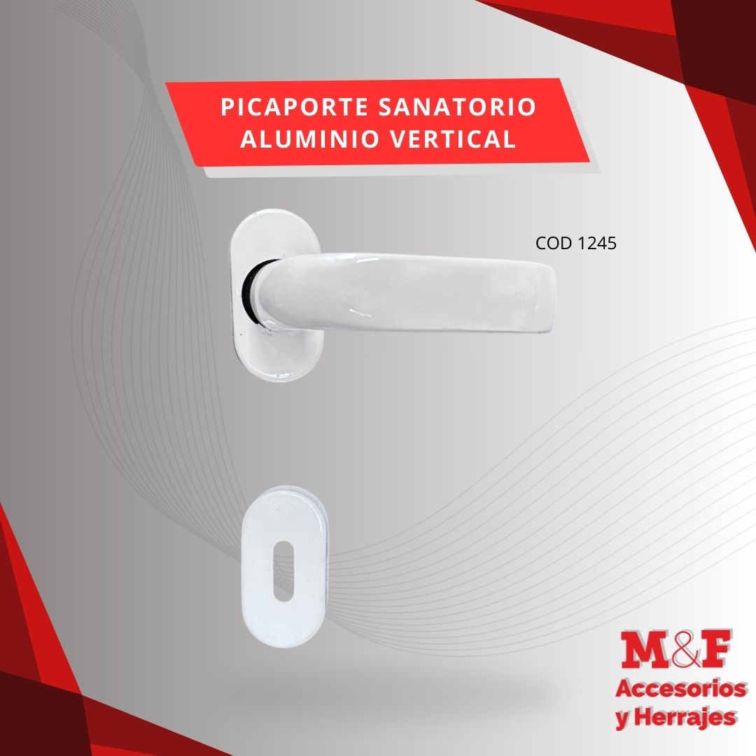 Picaporte Sanatorio Doble Balancin Alum Sidañez