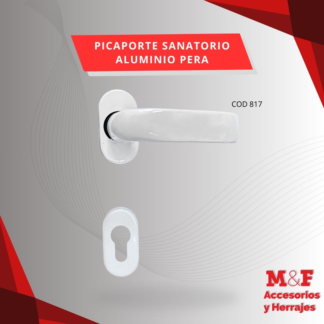 Picaporte Sanatorio Doble Balancin Alum Sidañez