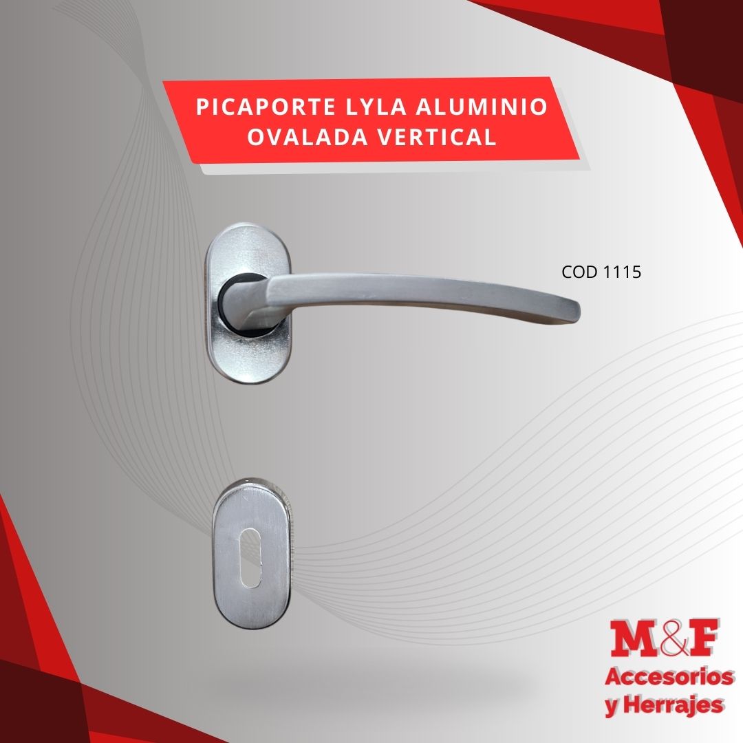 Picaporte Lyla Doble Balancin Alum Sidañez