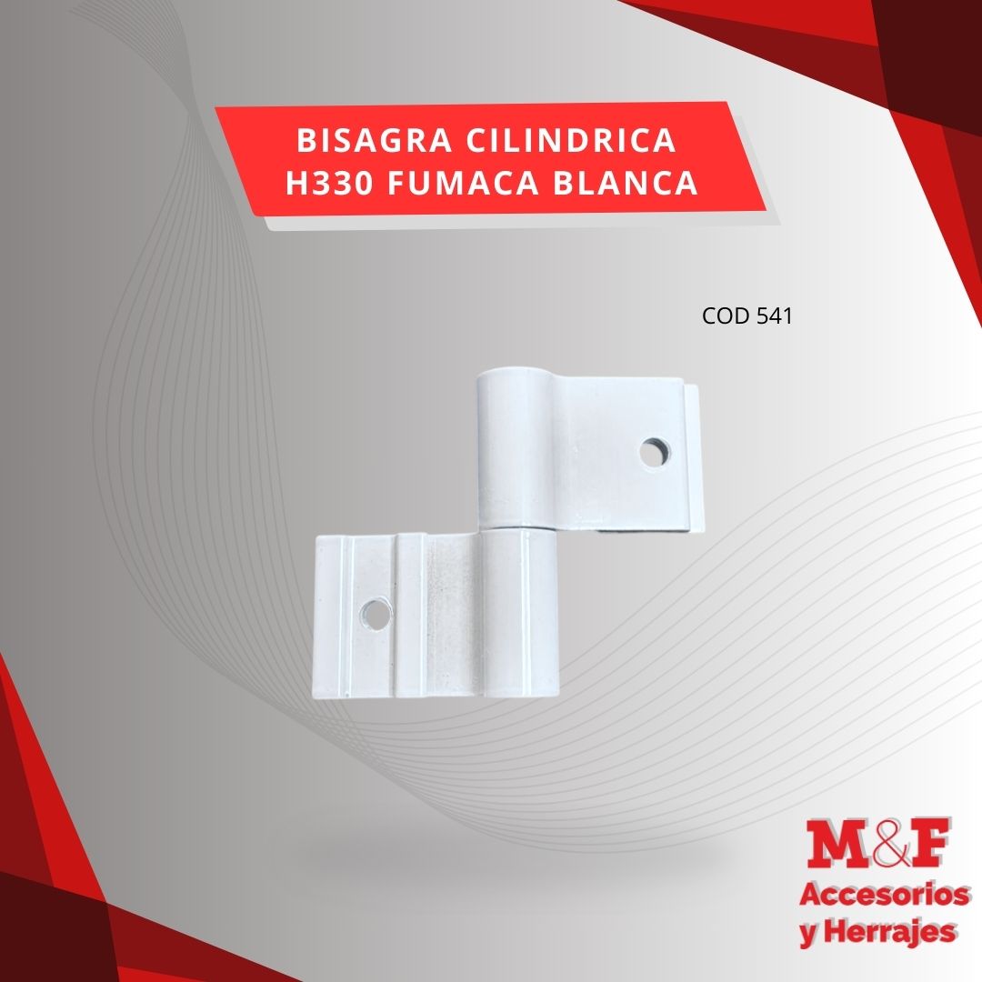 Bisagra Cilindrica H330 Blanca Fumaca