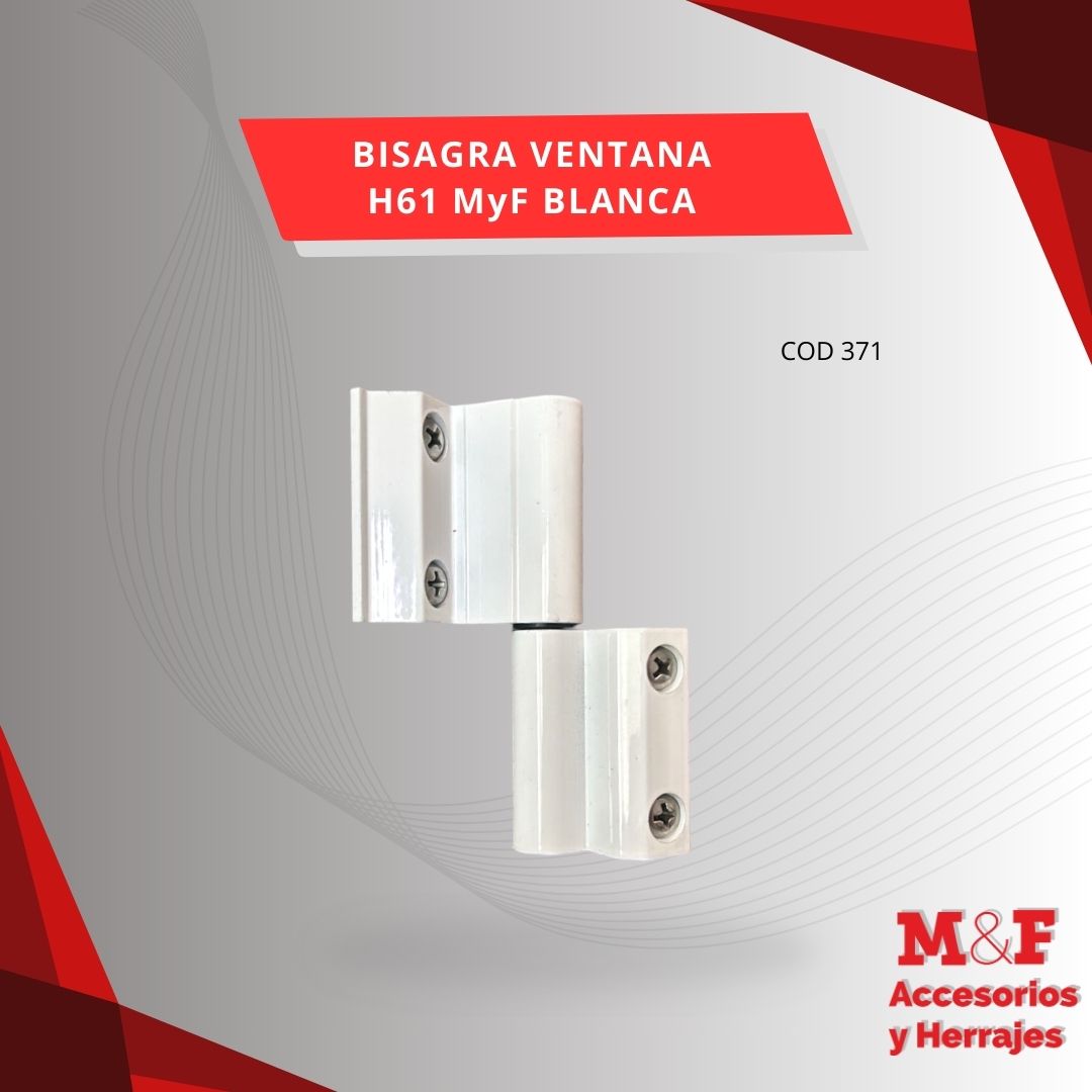 Bisagra Ventana 2C H61 MyF Blanca
