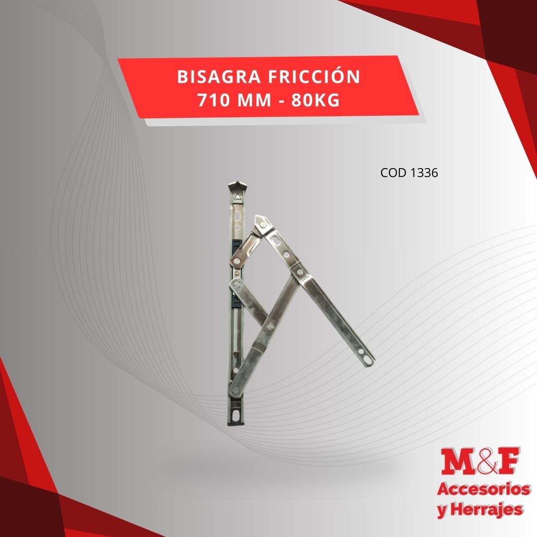 Bisagra Fricción Imp 710 mm (80KG)