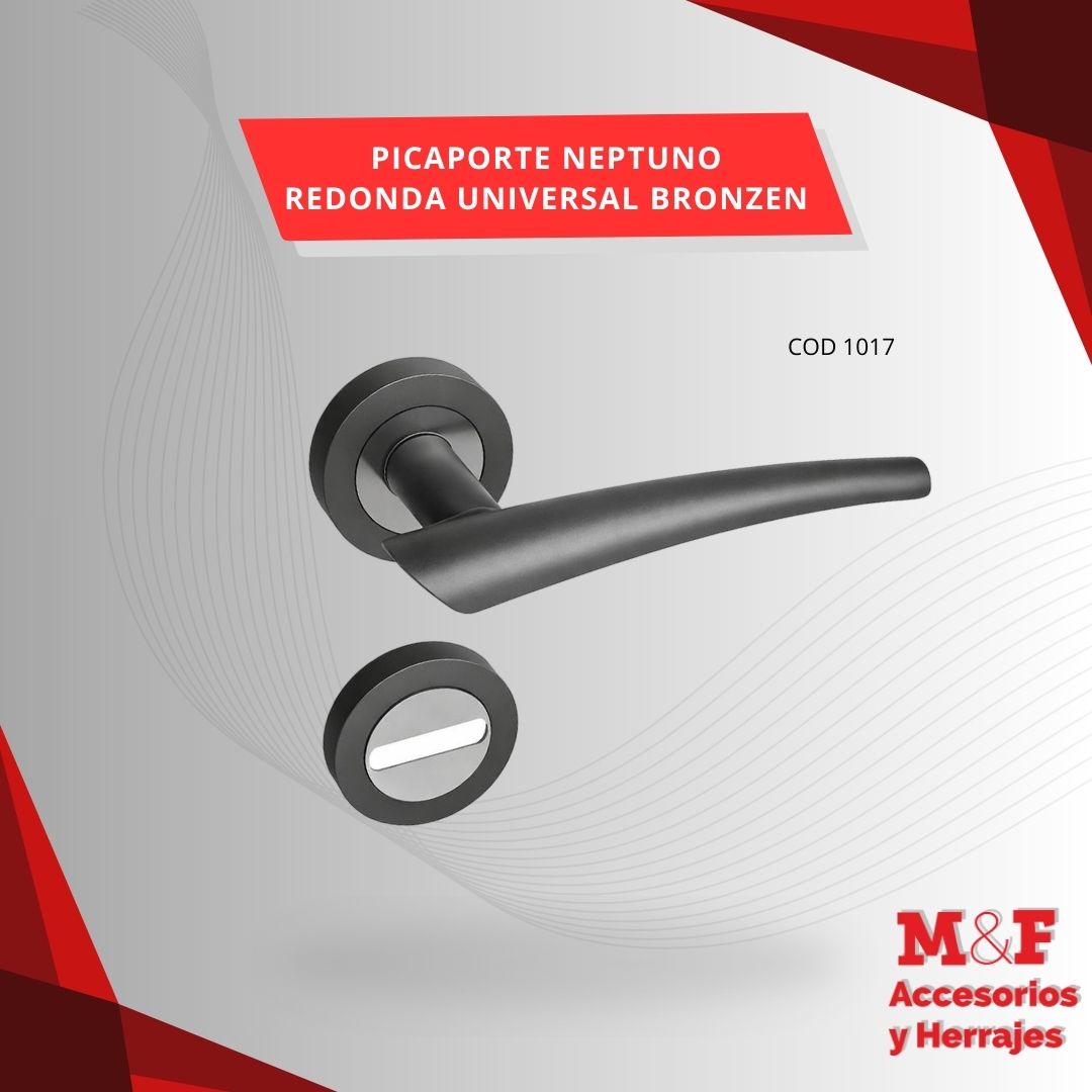 Picaporte Dob/Bal Neptuno Red Univ Bronzen