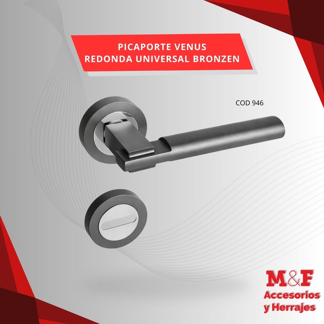 Picaporte Dob/Bal Venus Red Univ Bronzen