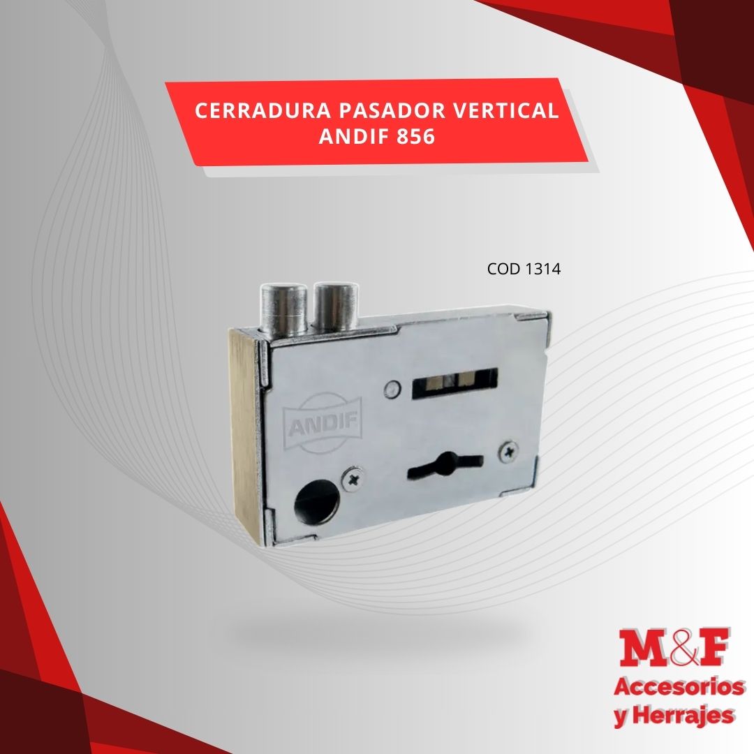 Cerradura Pasador Vertical 856 Andif