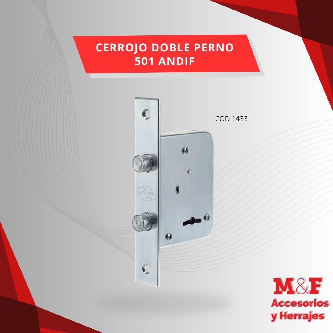 Cerrojo Doble Perno 501 Andif