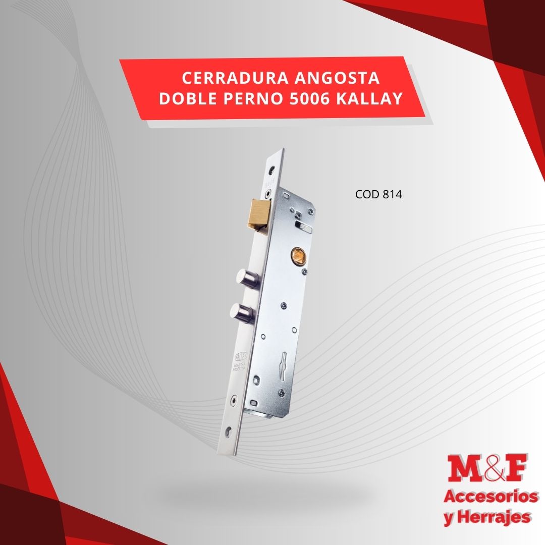 Cerradura Angosta Doble Perno 5006 Kallay
