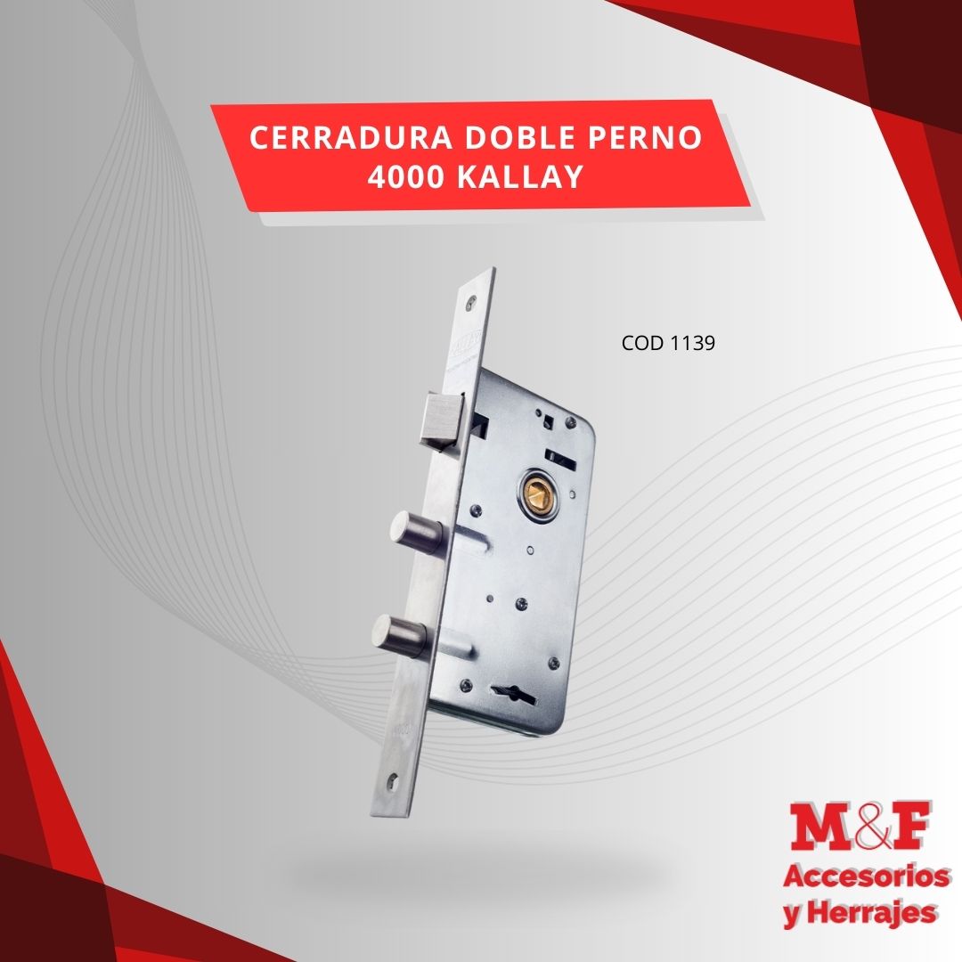 Cerradura Doble Perno 4000 Kallay