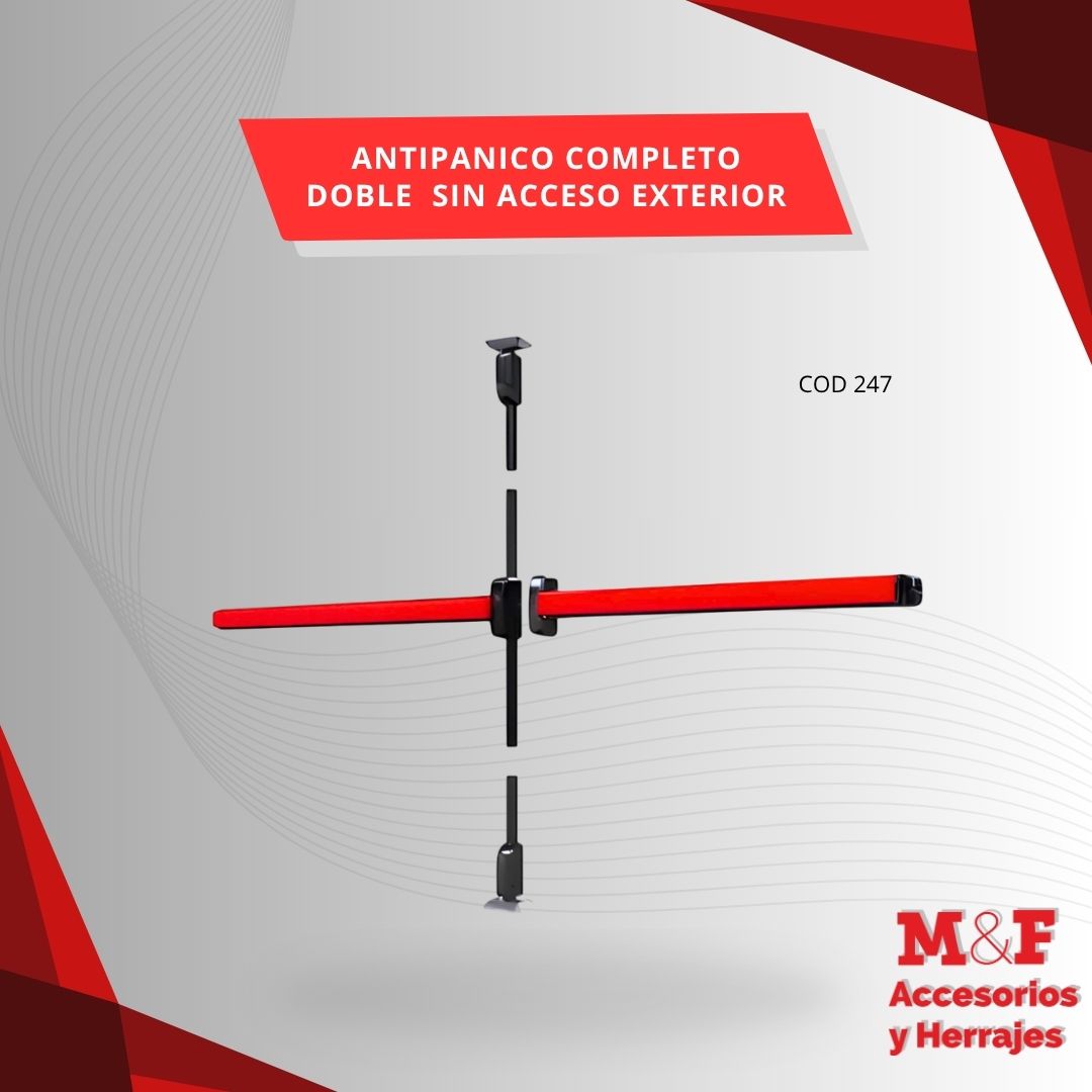 Antipanico Completo Doble Sin Acceso Exterior