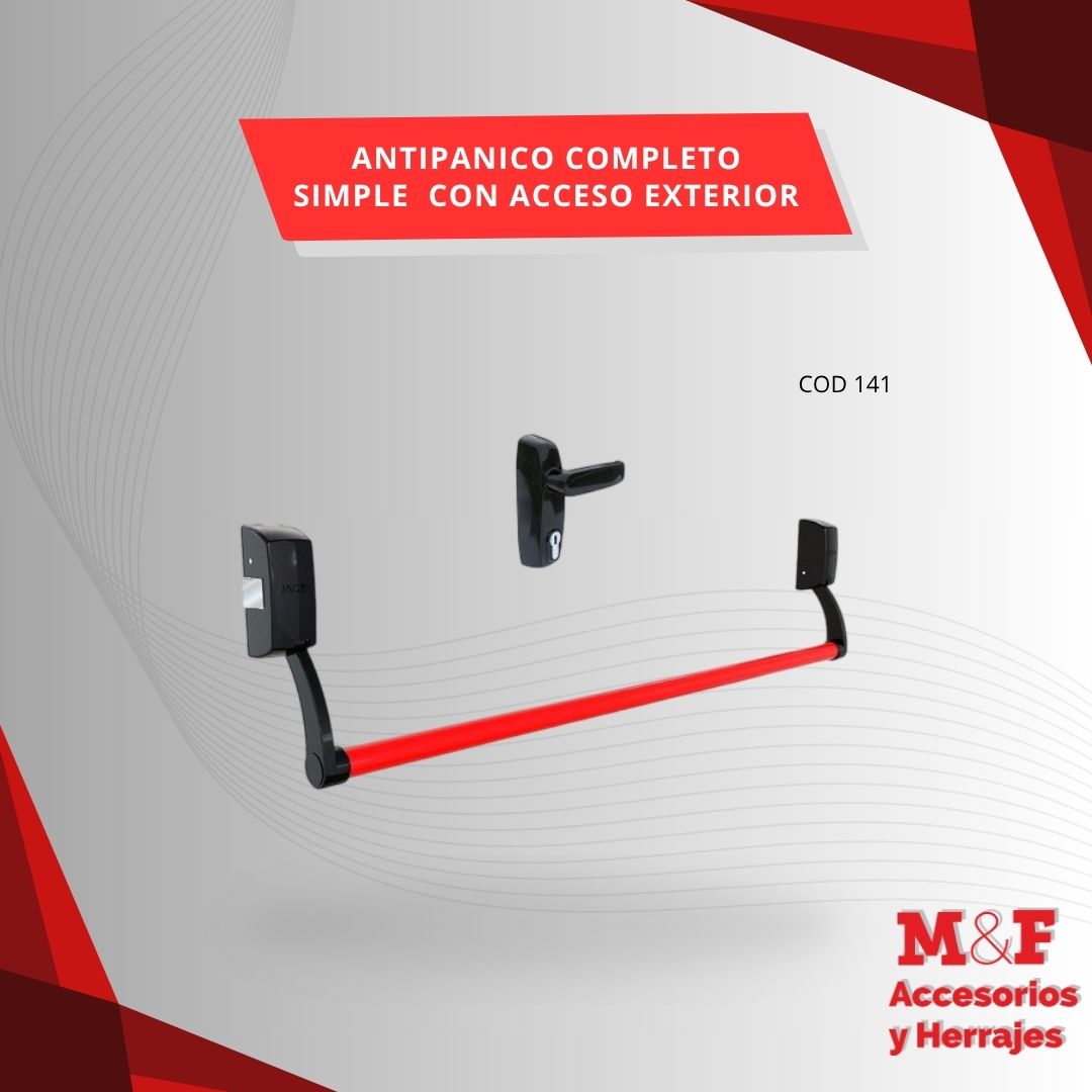 Antipanico Completo Simple Con Acceso Exterior