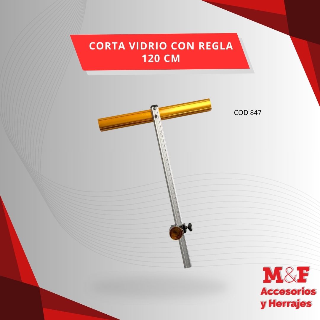 Corta vidrio Con Regla