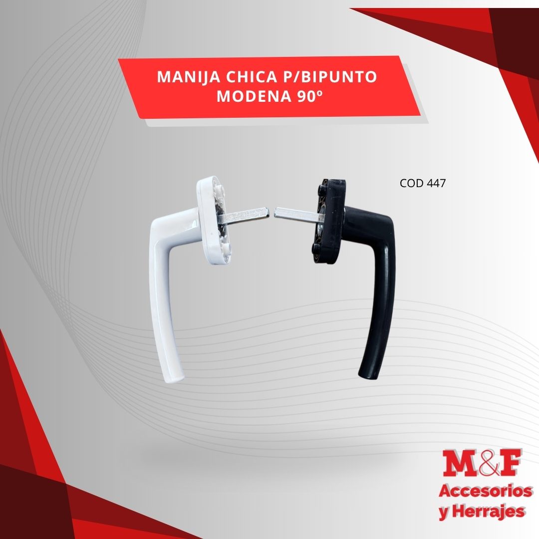 Manija Chica P/Bipunto Mod 90º Negra