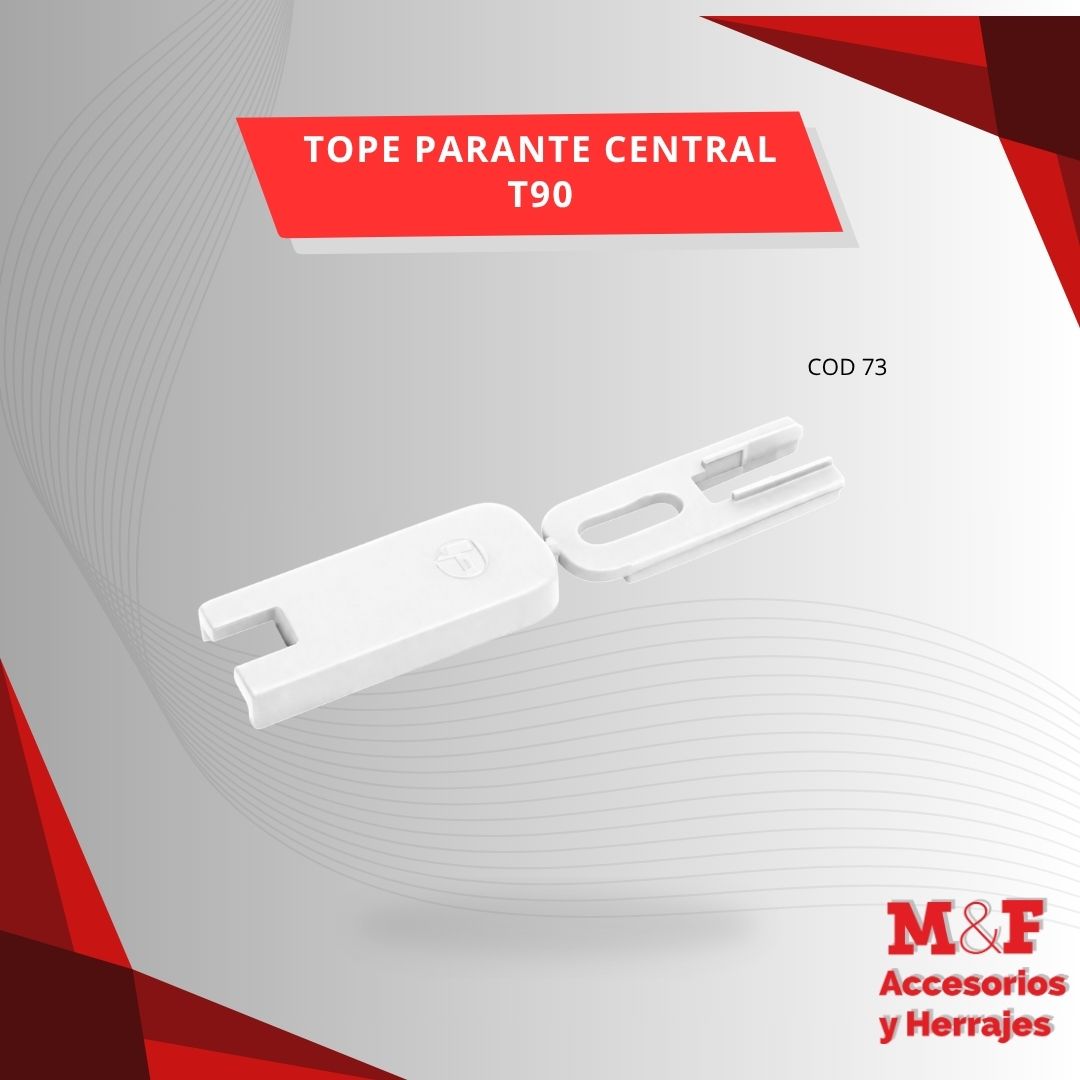 Tope Parante Central T90 Blanco