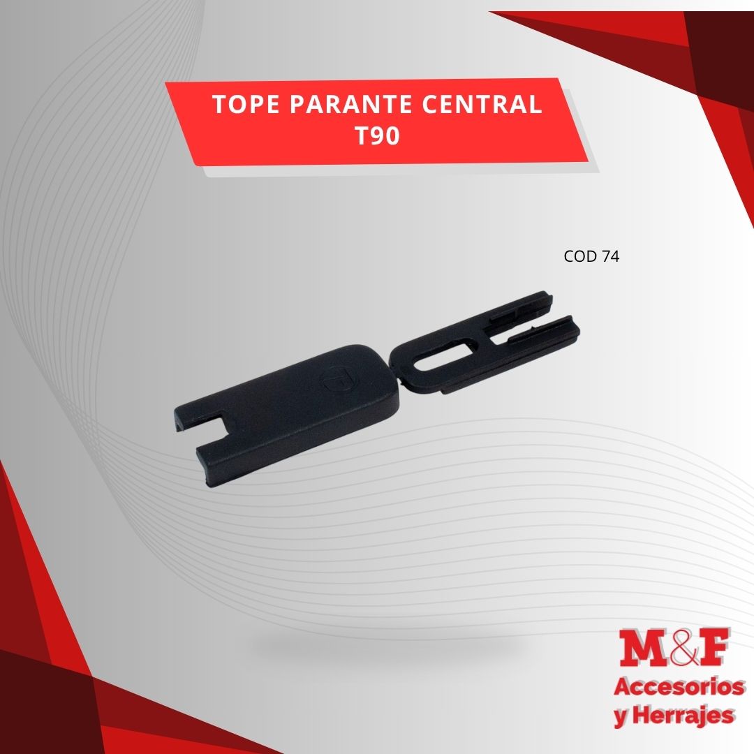 Tope Parante Central T90 Negro