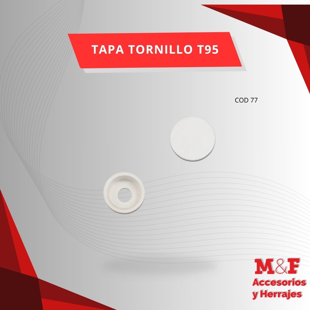 Tapa Tornillo T95 Blanco