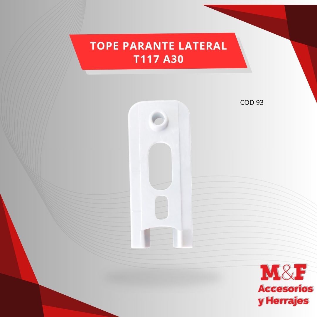 Tope Parante Lateral T117 A30 Blanco