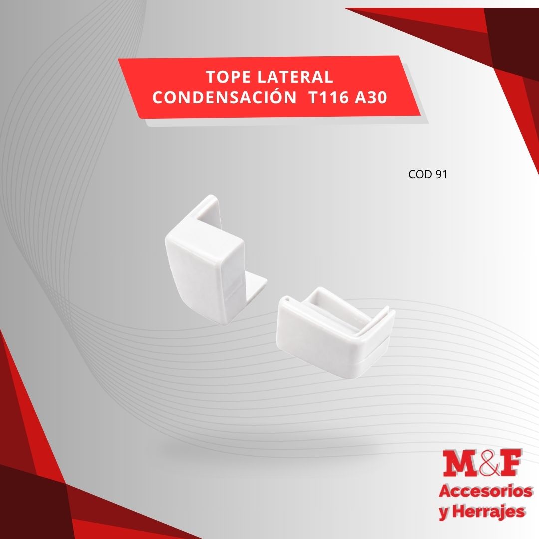 Tope Lateral Condensación T116 A30 Blanco